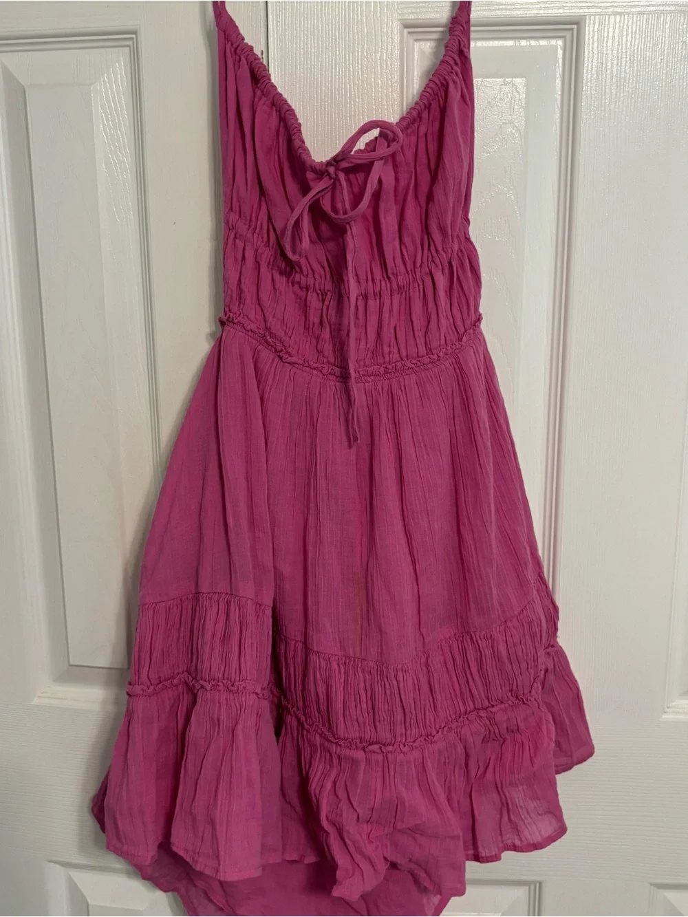 Free People Taking Sides Mini Dress Pink